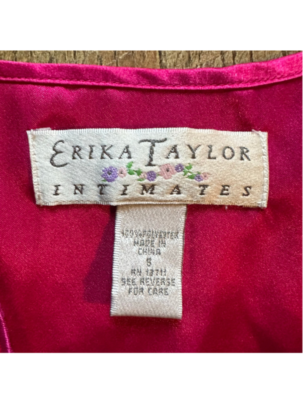 Women's Erika Taylor Pink Satin Chemise Sleepwear Size S - Picture 5 of 10